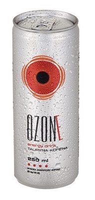 Ozone 250 ml, sýtený nealkoholický nápoj s vysokým obsahom kofeínu