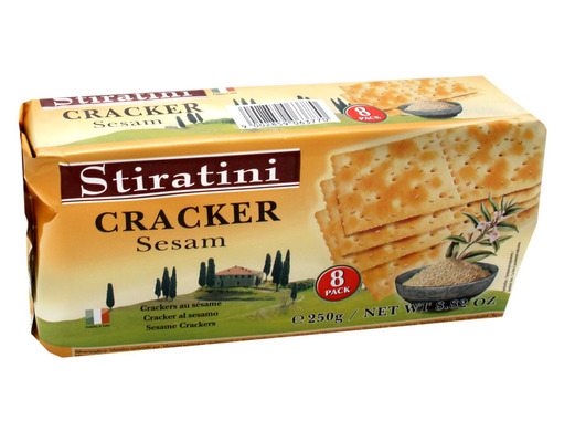 Cracker 250g, krekry s cereáliami a sezamom