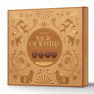Magic of winter 114g zmes praliniek z mliečnej čokolády
