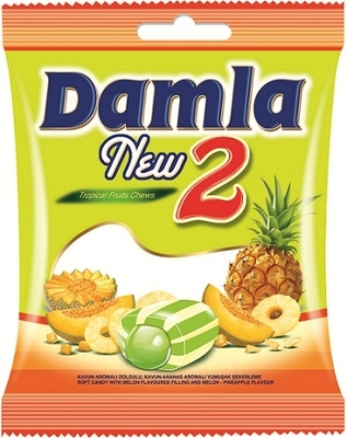 Damla 90g, karamelky melón-ananás