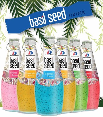 Basil seed 290 ml, nesýtený nápoj rôzne príchute