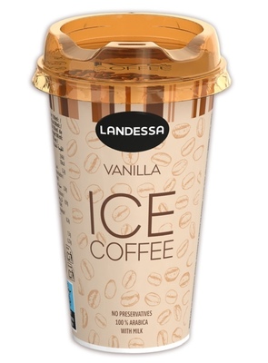 LANDESSA VANILLA V POHÁRI 230ml kávový nápoj s plnotučným mliekom a smotanou