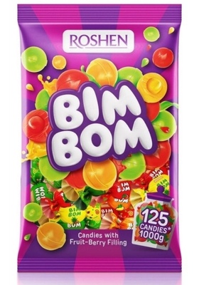 BIM BOM 1 kg zmes furé s náplňou s ovocnou príchuťou