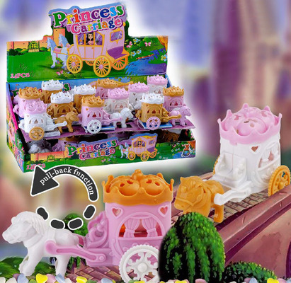 Princess carriage, hračka s cukríkmi