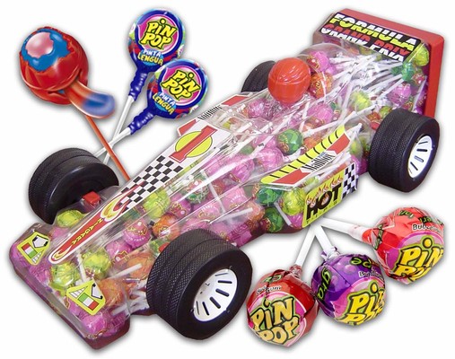 Formula PIN POP 18g lízanky s ovocnou príchuťou a žuvačkou