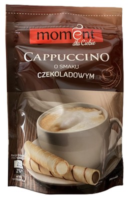 MOMENT CAPPUCCINO ČOKOLÁDA 100g instantný kávový nápoj s čokoládovou príchuťou
