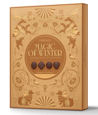 MAGIC OF WINTER DARK 171g zmes praliniek z kakaovej pochúťky
