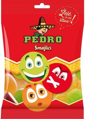 Pedro smajlíci, želé s ovocnými príchuťami, 80g