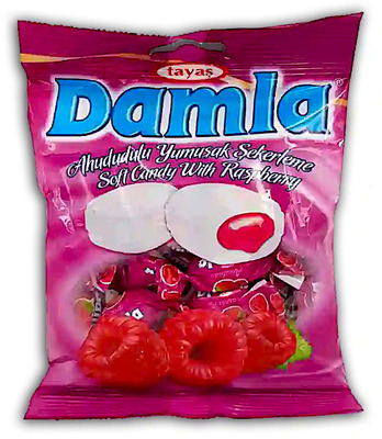 DAMLA 90g karamelky s malinovou náplňou