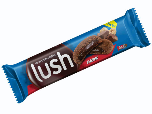 LUSH DARK 51g kakaové sušienky plnené kakaovým krémom 