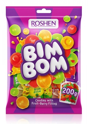 BIM BOM 200g zmes furé s náplňou s ovocnou príchuťou
