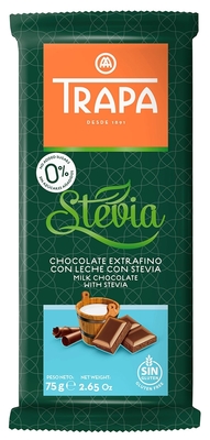Stévia 75g, mliečna čokoláda