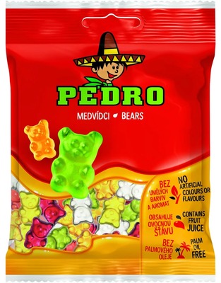 Pedro medvedíky 80g želé s ovocnými príchuťami