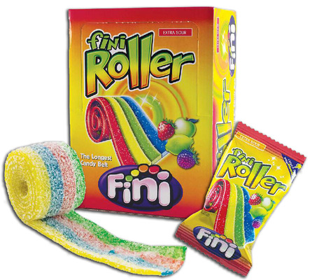 FINI ROLLER 20g kyslý želé pás s ovocnou príchuťou