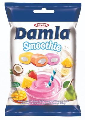 Damla smoothie 90g ovocné karamelky s kokosovou náplňou