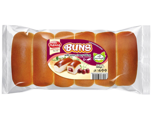 BUNS 250g tradičné buchty s náplňou s višňovou príchuťou