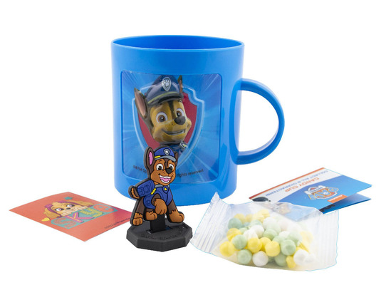 PAW PATROL šálka 10g komprimát s hračkou