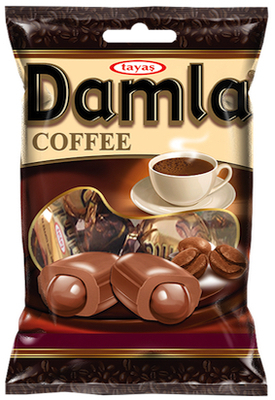 Damla 1000g, karamelky s kávovou náplňou