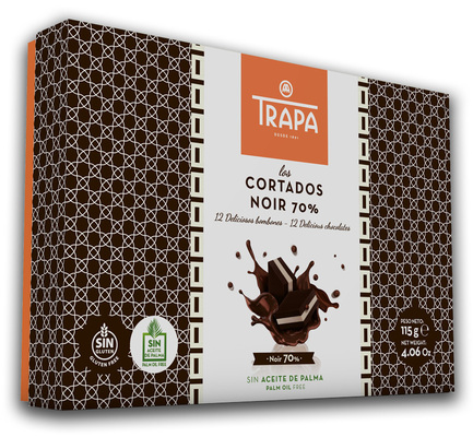 CORTADOS NOIR 70% 115g zmes praliniek z horkej čokolády