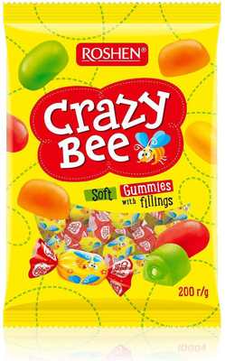 CRAZY BEE 200g zmes plneného želé s ovocnými príchuťami