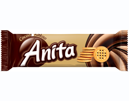 ANITA 45g, sušienky plnené krémom s kakaovou príchuťou 