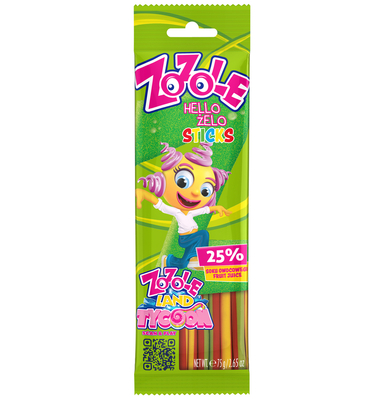 ZOZOLE sticks 75g želé s ovocnou príchuťou