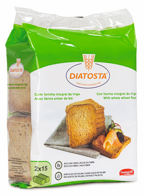 Tostagrill 225g, celozrnné pšeničné sucháre