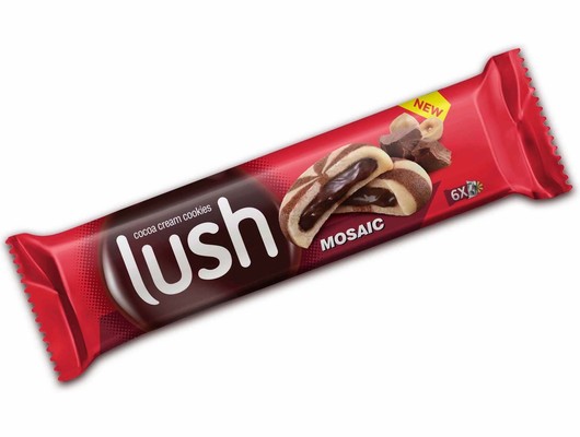 LUSH MOSAIC 51g dvojfarebné sušienky plnené kakaovým krémom