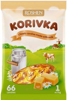 KORIVKA 1kg karamelky s mliečnou príchuťou