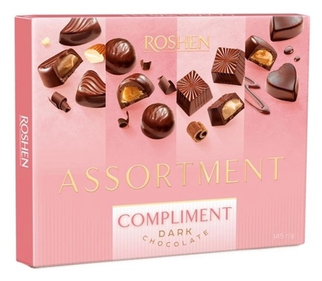 ROSHEN ASSORTMENT COMPLIMENT 145g zmes praliniek z horkej čokolády
