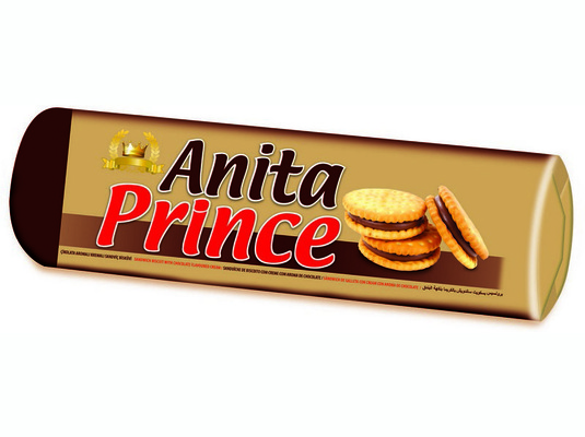 ANITA Prince 125g, sušienky plnené náplňou s kakaovou príchuťou