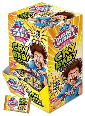 CRY BABY 4,75g, žuvačky s jahodovou príchuťou super kyslé