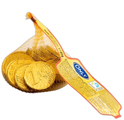 Mince zlaté v sieťke 85g mliečna čokoláda