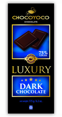 Luxury, horká čokoláda 75%, 175g
