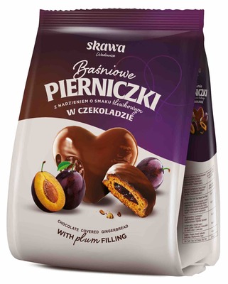 Perníčky 150g s náplňou so slivkovou príchuťou (29%) celomáčané v čokoláde