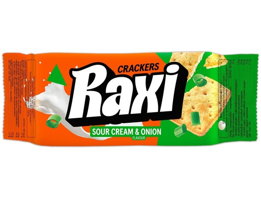 RAXI ONION 72g krekry s príchuťou kyslej smotany a cibule