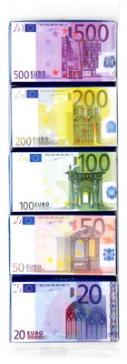 Eurobankovky 75g (5x15g) mliečna čokoláda
