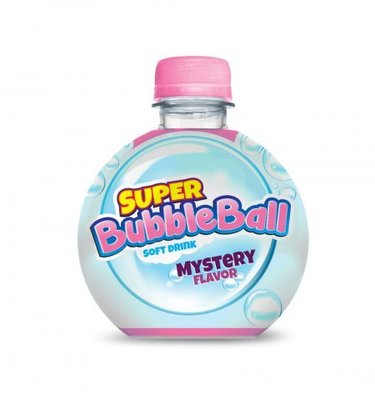 SUPER BUBBLEBALL 330ml, sýtený nealkoholický nápoj s príchuťou „bubble gum“