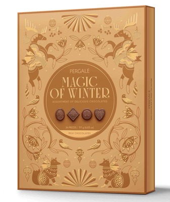 MAGIC OF WINTER 171g zmes praliniek z mliečnej čokolády 