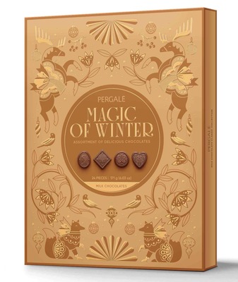 MAGIC OF WINTER MILK 171g zmes praliniek z kakaovej pochúťky