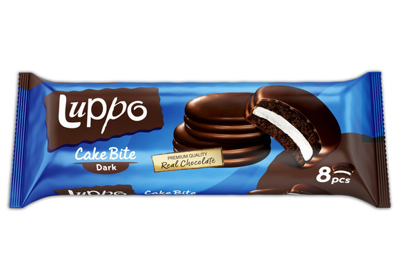 LUPPO CAKE DARK 184g jemné pečivo s kakaovou príchuťou plnené penovým želé