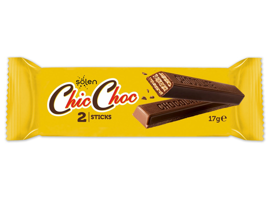 Chic choc 17g, chrumkavé oblátky máčané v mliečnej čokoláde