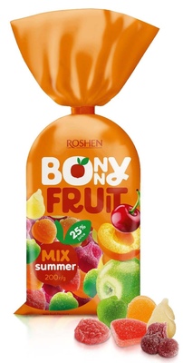 BONNY FRUIT MIX SUMMER 200g želé s ovocnými príchuťami