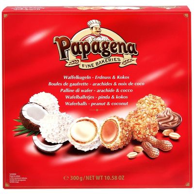 Papagena waffers balls 300g, vaflové guličky s krémovou náplňou