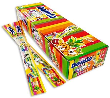 DAMLA RAINBOW 15g kyslé pásy s ovocnou príchuťou